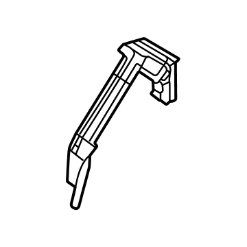 GM 85535601 Side Weatherstrip, Center Top Passenger Side 85535601 GM Side Weatherstrip, Center Top Passenger Side Illustration 1 of 1