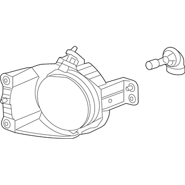 GM 96830994 Fog Lamp Assembly 96830994 GM Fog Lamp Assembly Illustration 1 of 1