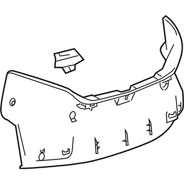 92231257 GM Panel, Rear Compartment Trim Illustration 1 of 1