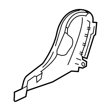 GM 84465093 Outer Finish Panel, Black 84465093 GM Outer Finish Panel, Black Illustration 1 of 1