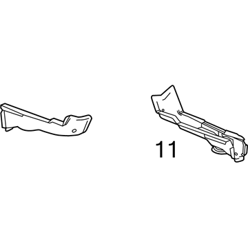 GM 22958799 Front Crossmember, Driver Side 22958799 GM Front Crossmember, Driver Side Illustration 1 of 1