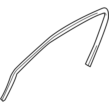 GM 25862650 Reveal Molding, Front Upper 25862650 GM Reveal Molding, Front Upper Illustration 1 of 1