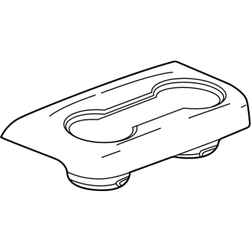 Chevy 84887776 Rear Cupholder