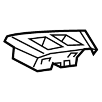 13362817 GM Switch Bezel, Passenger Side Illustration 1 of 1