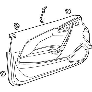13496033 GM Door Trim Panel, Front Driver Side Illustration 1 of 1