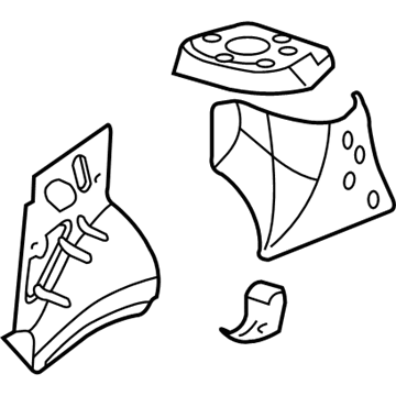 23489084 GM Apron Assembly, Front Driver Side Illustration 1 of 1