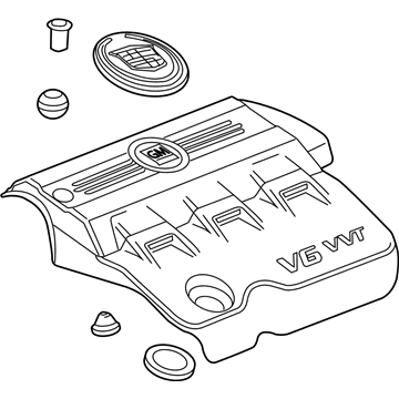GM 12641495 Engine Cover 12641495 GM Engine Cover Illustration 1 of 1