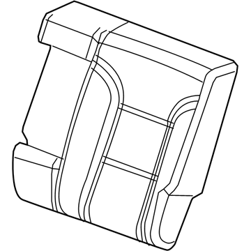 GM 84624604 Seat Back Cover, Gray 84624604 GM Seat Back Cover, Gray Illustration 1 of 1