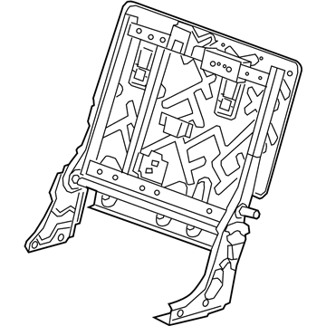 GM 84809263 Seat Back Frame, Rear 84809263 GM Seat Back Frame, Rear Illustration 1 of 1