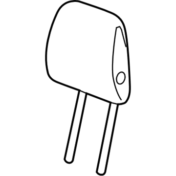 GM 84928339 Headrest, Black 84928339 GM Headrest, Black Illustration 1 of 1