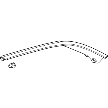 GM 39180598 Upper Molding, Driver Side 39180598 GM Upper Molding, Driver Side Illustration 1 of 1