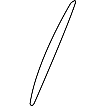 GM 13498553 Wheel Opening Molding, Black, Rear Lower Driver Side 13498553 GM Wheel Opening Molding, Black, Rear Lower Driver Side Illustration 1 of 1