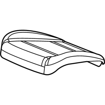 GM 85523946 Cushion Cover, Black, Front Driver Side 85523946 GM Cushion Cover, Black, Front Driver Side Illustration 1 of 1