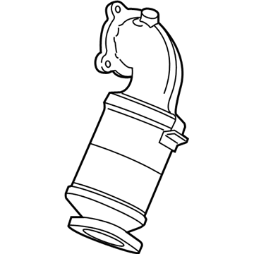 GM 12665890 Catalytic Converter 12665890 GM Catalytic Converter Illustration 1 of 1