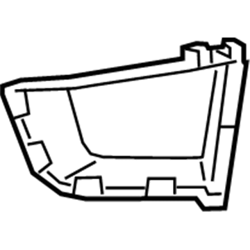 GM 23331277 Baffle, Driver Side 23331277 GM Baffle, Driver Side Illustration 1 of 1