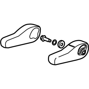 GM 42477027 Armrest, Black, Front 42477027 GM Armrest, Black, Front Illustration 1 of 1