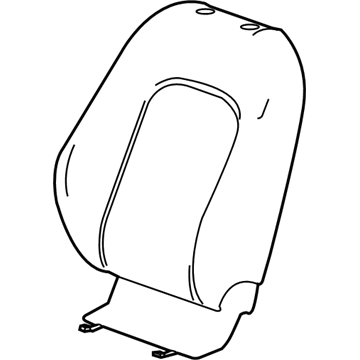 GM 42443008 Seat Back Cover, Black, Front 42443008 GM Seat Back Cover, Black, Front Illustration 1 of 1