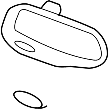 GM 15911606 Mirror Inside, Rear 15911606 GM Mirror Inside, Rear Illustration 1 of 1