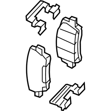 Chevy Camaro Brake Pads - 23344220