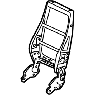 GM 89043125 Seat Back Frame 89043125 GM Seat Back Frame Illustration 1 of 1