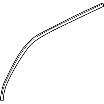 GM 19153441 Drip Weatherstrip, Driver Side 19153441 GM Drip Weatherstrip, Driver Side Illustration 1 of 1