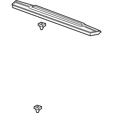 GM 84608904 Upper Molding, Black 84608904 GM Upper Molding, Black Illustration 1 of 1