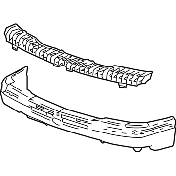 GM 19150310 Bumper Assembly, Rear 19150310 GM Bumper Assembly, Rear Illustration 1 of 1