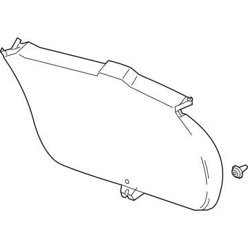42752303 GM Lower Gate Trim, Black, Rear Illustration 1 of 1