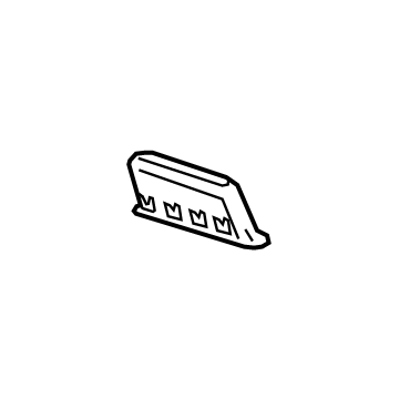 GM 42610395 Pull Handle, Black 42610395 GM Pull Handle, Black Illustration 1 of 1