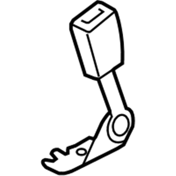 GM 89025940 Outer Buckle, Titanium 89025940 GM Outer Buckle, Titanium Illustration 1 of 1