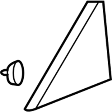 26228885 GM Corner Molding, Front Driver Side Illustration 1 of 1