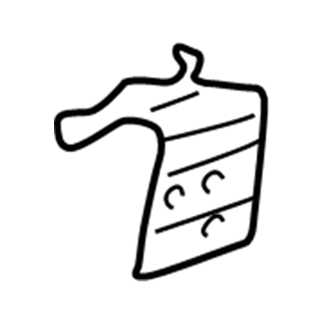 10411708 GM Lower Hinge, Front Driver Side Illustration 1 of 1