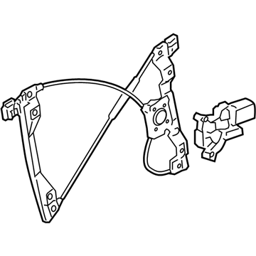 GM 19369867 Window Regulator, Front Passenger Side 19369867 GM Window Regulator, Front Passenger Side Illustration 1 of 1