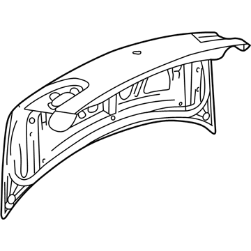 GM 22714446 Trunk Lid, Rear 22714446 GM Trunk Lid, Rear Illustration 1 of 1