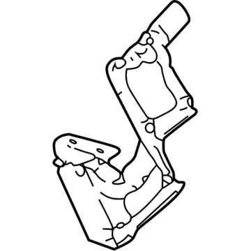 GM 22602062 Hinge, Rear Passenger Side 22602062 GM Hinge, Rear Passenger Side Illustration 1 of 1