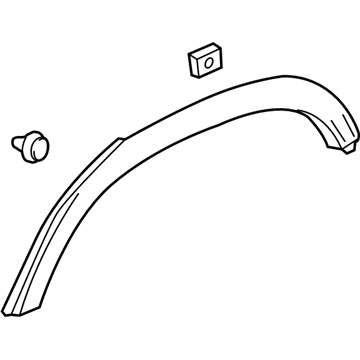 GM 95291864 Wheel Opening Molding 95291864 GM Wheel Opening Molding Illustration 1 of 1
