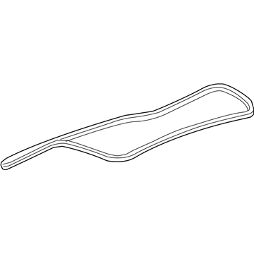 GM 23386104 Body Weatherstrip, Rear 23386104 GM Body Weatherstrip, Rear Illustration 1 of 1