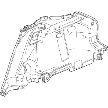 Chevy 42911458 Lower Quarter Trim
