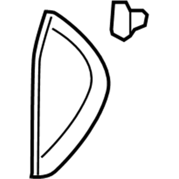 GM 15244352 Side Cover, Passenger Side 15244352 GM Side Cover, Passenger Side Illustration 1 of 1