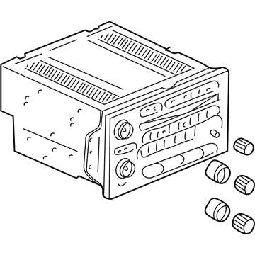 GM 25998449 Radio 25998449 GM Radio Illustration 1 of 1