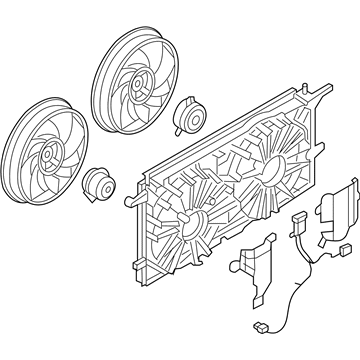 Saturn Relay Cooling Fan Assembly - 15211589