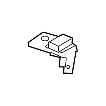 84263800 GM Release Handle, Gray, Rear Illustration 1 of 1