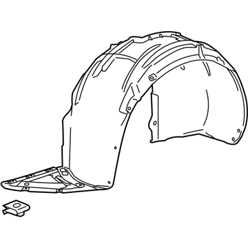 Cadillac ATS Fender Splash Shield - 84088406