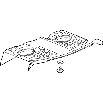 23478897 GM Lower Trim, Black Diamon, Rear Illustration 1 of 1
