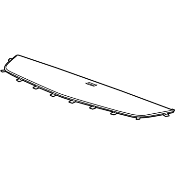23207836 GM Speaker Grille, Black, Rear Illustration 1 of 1
