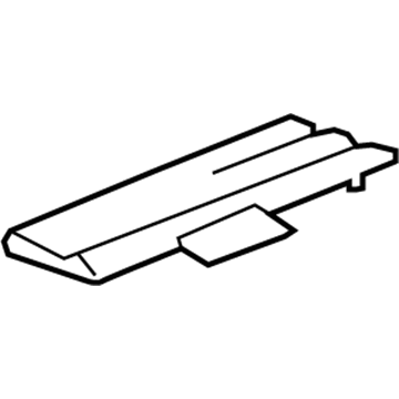 GM 25863767 Track Cover, Titanium, Driver Side 25863767 GM Track Cover, Titanium, Driver Side Illustration 1 of 1