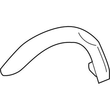 GM 15286263 Wheel Opening Molding, Front Driver Side 15286263 GM Wheel Opening Molding, Front Driver Side Illustration 1 of 1