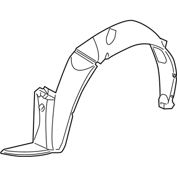 GM 15247665 Fender Liner, Front Inner Passenger Side 15247665 GM Fender Liner, Front Inner Passenger Side Illustration 1 of 1