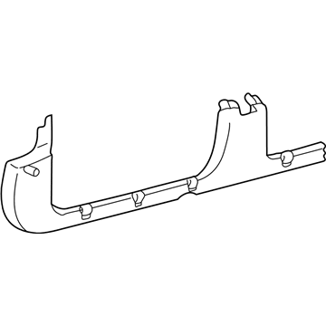 GM 22704527 Carpet Retainer, Front Driver Side 22704527 GM Carpet Retainer, Front Driver Side Illustration 1 of 1