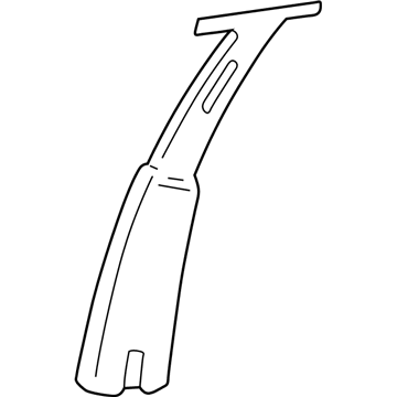 GM 22645486 Pillar Trim, Center Upper Passenger Side 22645486 GM Pillar Trim, Center Upper Passenger Side Illustration 1 of 1